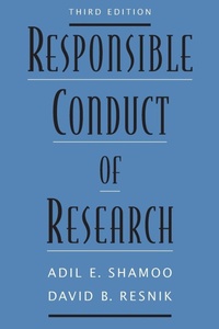 Enlarge image Cover: Responsible Conduct of Research - Oxford University Press Inc