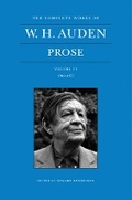 Cover: The Complete Works of W. H. Auden: Prose, Volume VI - Princeton University Press