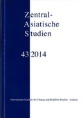 Cover: Zentralasiatische Studien 43 (2014) - International Institute for Tibetan and Buddhist Studies