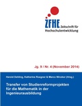 Cover: Transfer von Studienreformprojekten f&uuml;r die Mathematik in der Ingenieurausbildung - BoD - Books on Demand