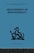 Cover: Measurement of Responsibility - Routledge