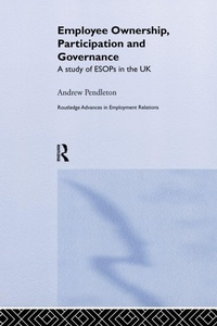 Enlarge image Cover: Employee Ownership, Participation and Governance - Routledge