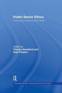 Enlarge image Cover: Public Sector Ethics - Routledge