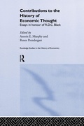 Cover: Contributions to the History of Economic Thought - Routledge