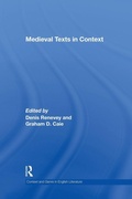 Cover: Medieval Texts in Context - Routledge