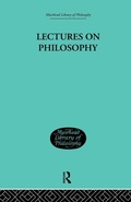 Cover: Lectures on Philosophy - Routledge