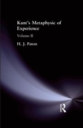 Cover: Kant's Metaphysic of Experience - Routledge