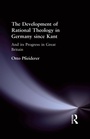 Cover: The Development of Rational Theology in Germany since Kant - Routledge