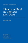 Cover: Fitness To Plead In England And Wales - Psychology Press Ltd