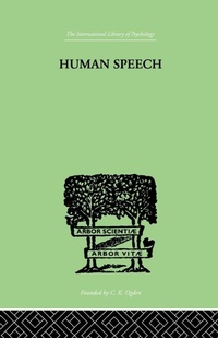 Enlarge image Cover: Human Speech - Routledge