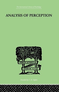 Enlarge image Cover: Analysis Of Perception - Routledge