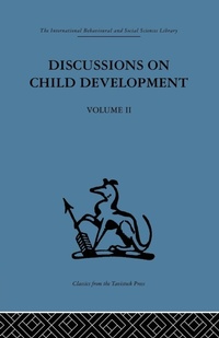 Enlarge image Cover: Discussions on Child Development - Routledge