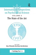 Cover: International Perspectives On Psychological Science, II: The State of the Art - Psychology Press Ltd