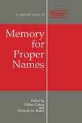 Cover: Memory for Proper Names - Psychology Press Ltd