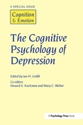 Cover: The Cognitive Psychology of Depression - Psychology Press Ltd
