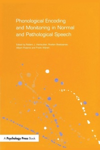 Enlarge image Cover: Phonological Encoding and Monitoring in Normal and Pathological Speech - Psychology Press Ltd