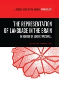 Cover: The Representation of Language in the Brain: In Honour of John C. Marshall - Psychology Press Ltd
