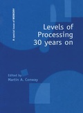 Cover: Levels of Processing 30 Years On - Psychology Press Ltd