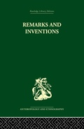 Cover: Remarks and Inventions - Routledge