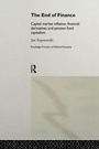Cover: The End of Finance - Routledge
