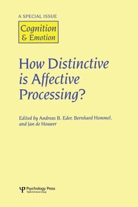 Enlarge image Cover: How Distinctive is Affective Processing? - Psychology Press Ltd