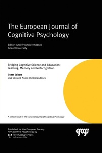 Enlarge image Cover: Bridging Cognitive Science and Education: Learning, Memory and Metacognition - Psychology Press Ltd