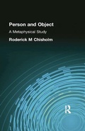 Cover: Person and Object - Routledge