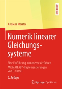 Abbildung von: Numerik linearer Gleichungssysteme - Springer Spektrum
