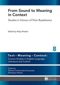 Abbildung von: From Sound to Meaning in Context - Peter Lang Verlag