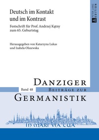 Abbildung von: Deutsch im Kontakt und im Kontrast - Peter Lang Verlag