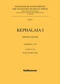 Cover: Manich&auml;ische Handschriften, Bd. 1: Kephalaia I, 2. H&auml;lfte, 17.+ 18.Lfg. mit Einbanddecke - Kohlhammer