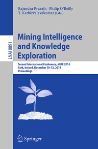 Enlarge image Cover: Mining Intelligence and Knowledge Exploration - Springer