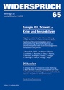 Cover: Widerspruch 65 - Rotpunktverlag