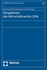 Abbildung von: Perspektiven des Wirtschaftsrechts 2014 - Nomos