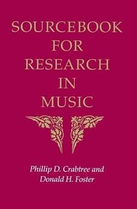 Enlarge image Cover: Sourcebook for Research in Music - Indiana University Press
