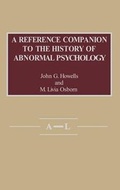 Cover: A Reference Companion to the History of Abnormal Psychology - Greenwood Press