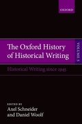 Cover: The Oxford History of Historical Writing - Oxford University Press