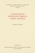 Cover: Language in Giovanni Verga's Early Novels - The University of North Carolina Press