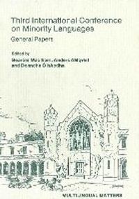 Abbildung von: Minority Language Conference (3rd) - Multilingual Matters