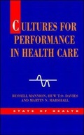 Cover: Cultures for Performance in Health Care - Open University Press