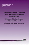 Cover: E-business Value Creation from a Resource-Based Perspective - now publishers Inc