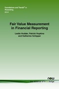 Cover: Fair Value Measurement in Financial Reporting - now publishers Inc