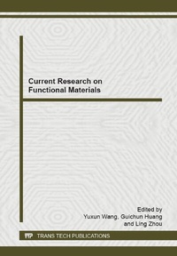Enlarge image Cover: Current Research on Functional Materials - Trans Tech Publications Ltd