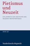 Cover: Pietismus und Neuzeit Band 40 - 2014 - Vandenhoeck & Ruprecht