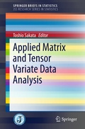 Cover: Applied Matrix and Tensor Variate Data Analysis - Springer