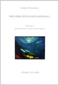 Cover: DER VERSE ZEITLICHER WIDERHALL - Diotima Verlag