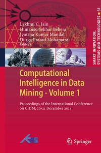 Enlarge image Cover: Computational Intelligence in Data Mining - Volume 1 - Springer