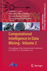 Enlarge image Cover: Computational Intelligence in Data Mining - Volume 2 - Springer