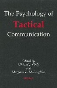 Enlarge image Cover: Psychology of Tactical Communication (The) - Multilingual Matters