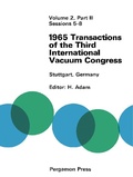 Cover: 1965 Transactions of the Third International Vacuum Congress - Elsevier